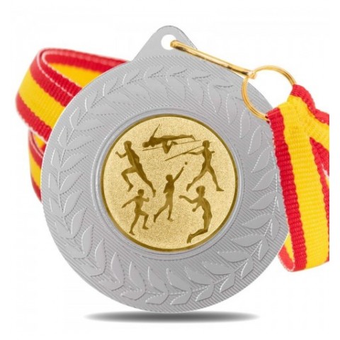 Medalla Atletismo 5980 Plata Ø50mm