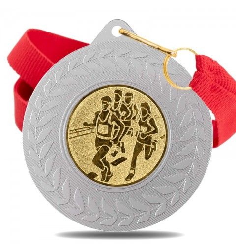 Medalla Running 5980 Plata Ø50mm