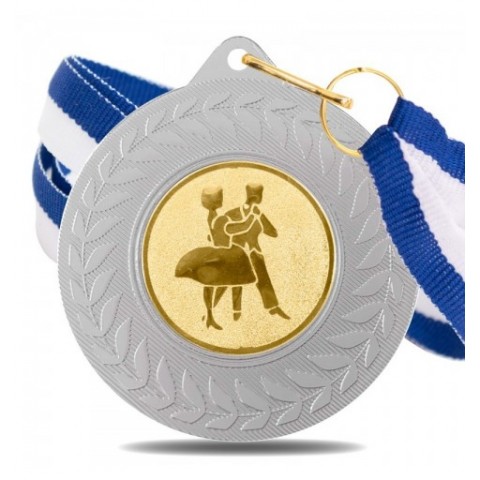 Medalla Baile 5980 Plata Ø50mm
