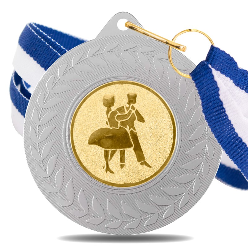 Medalla Baile 5980 Plata Ø50mm