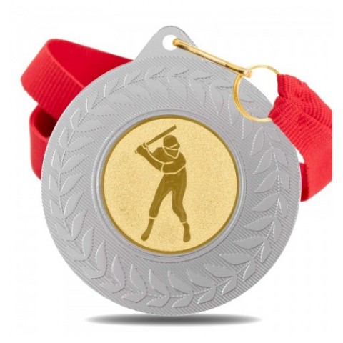Medalla Béisbol 5980 Plata Ø50mm