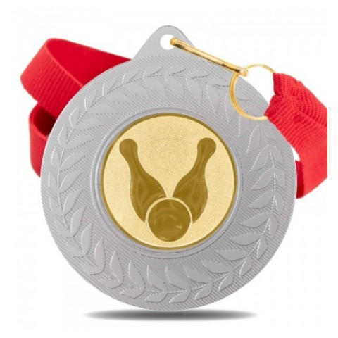 Medalla Bolos 5980 Plata Ø50mm