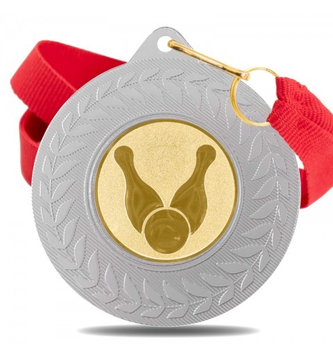 Medalla Bolos 5980 Plata Ø50mm