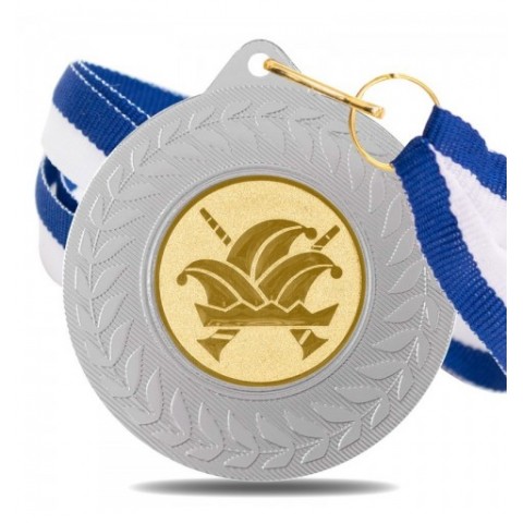 Medalla Carnaval 5980 Plata Ø50mm