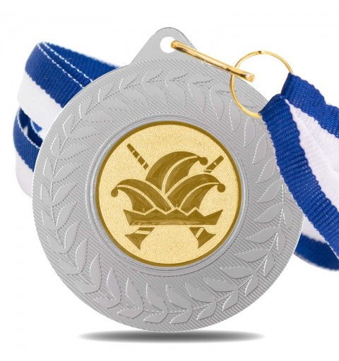 Medalla Carnaval 5980 Plata Ø50mm