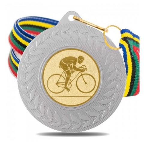 Medalla Ciclismo 5980 Plata Ø50mm