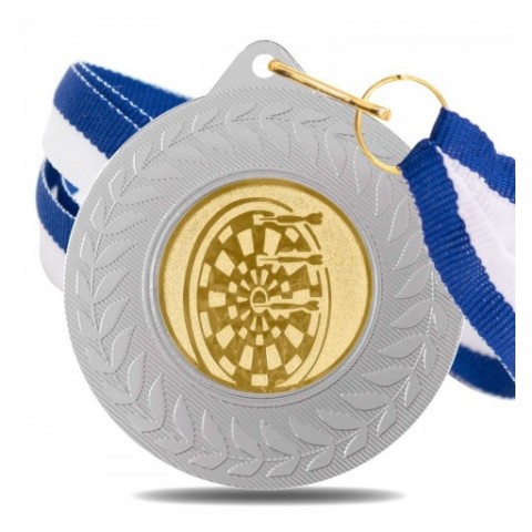 Medalla Dardos 5980 Plata Ø50mm