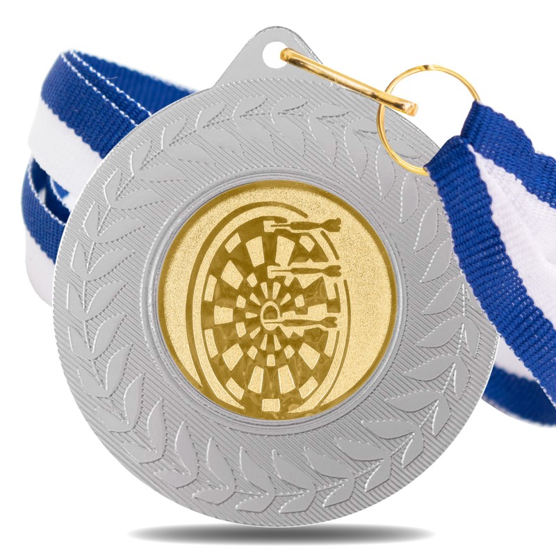 Medalla Dardos 5980 Plata Ø50mm
