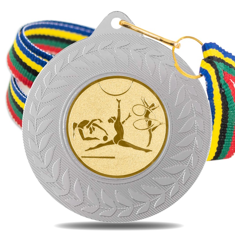 Medalla Gimnasia Rítmica 5980 Plata Ø50mm