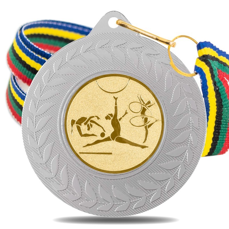 Medalla Gimnasia Rítmica 5980 Plata Ø50mm