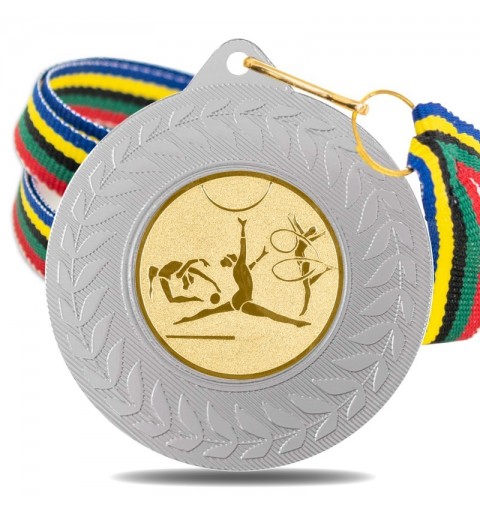 Medalla Gimnasia Rítmica 5980 Plata Ø50mm