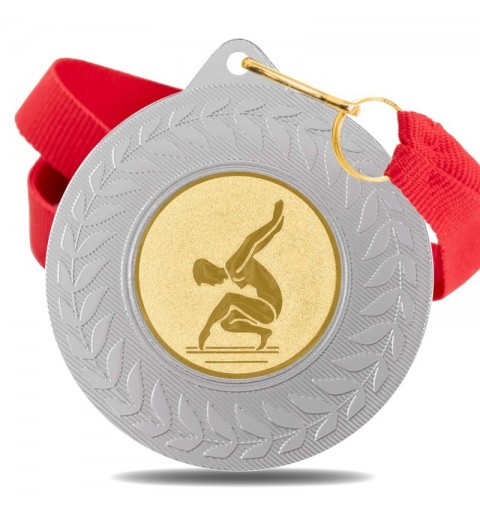 Medalla Gimnasia 5980 Plata Ø50mm