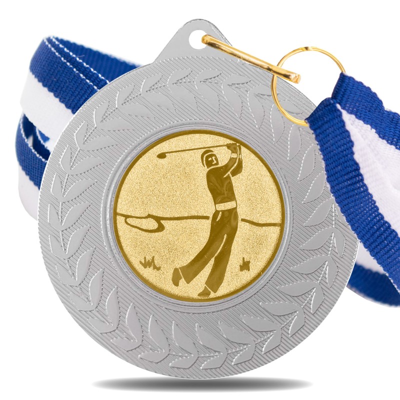 Medalla Golf 5980 Plata Ø50mm