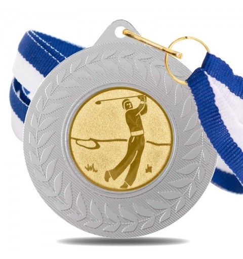 Medalla Golf 5980 Plata Ø50mm