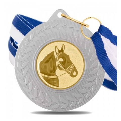 Medalla Hípica 5980 Plata Ø50mm