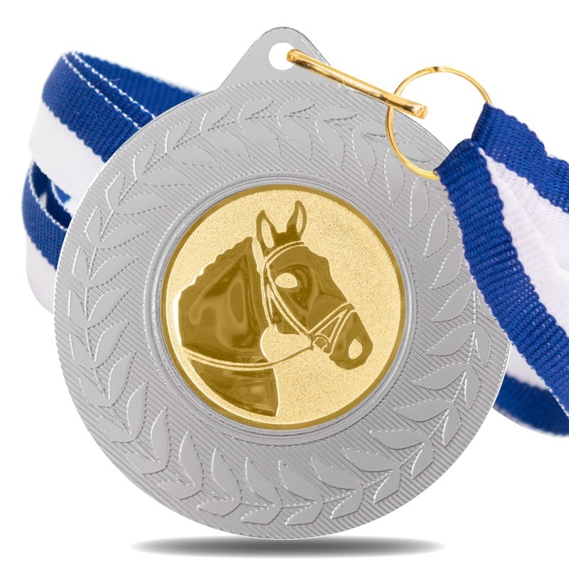 Medalla Hípica 5980 Plata Ø50mm