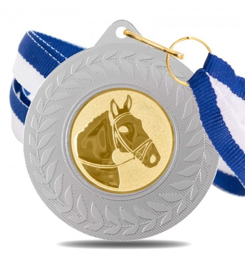 Medalla Hípica 5980 Plata Ø50mm