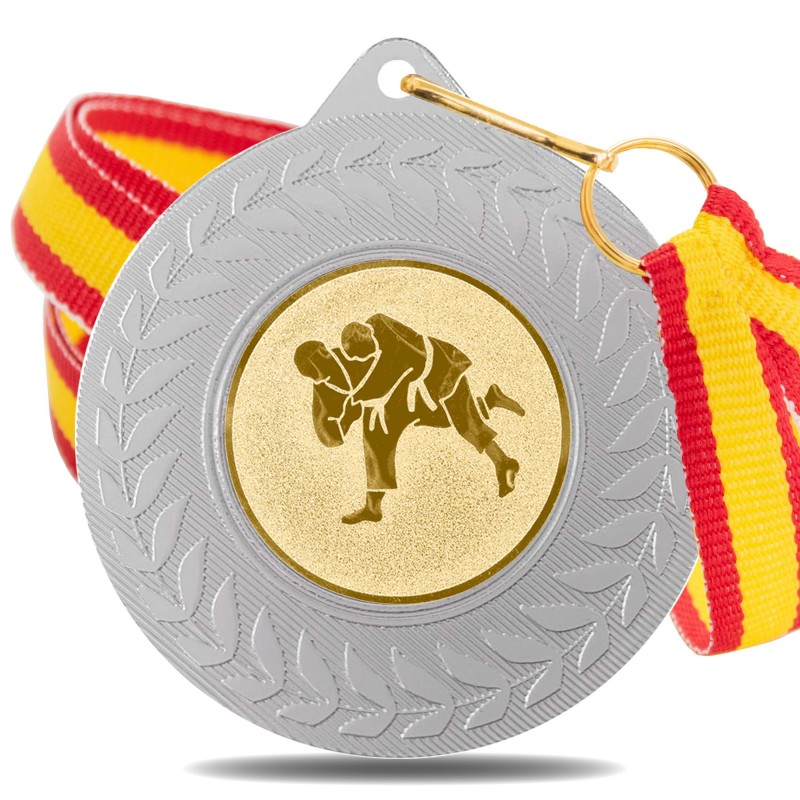 Medalla Judo 5980 Plata Ø50mm