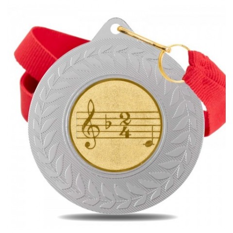 Medalla Música 5980 Plata Ø50mm
