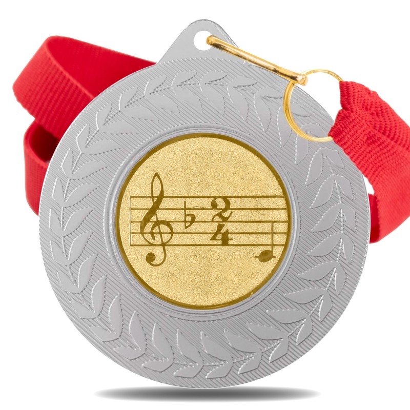 Medalla Música 5980 Plata Ø50mm