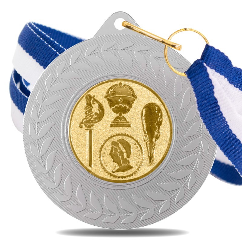 Medalla Naipes 5980 Plata Ø50mm