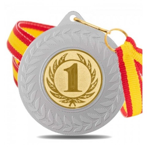 Medalla Nº 1 5980 Plata Ø50mm