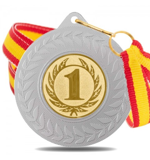 Medalla Nº 1 5980 Plata Ø50mm