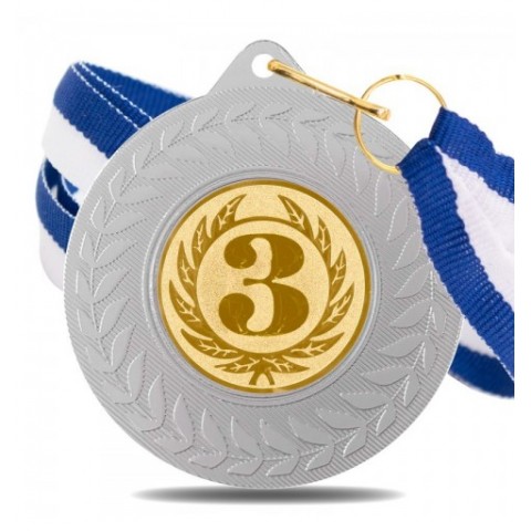 Medalla Nº 3 5980 Plata Ø50mm