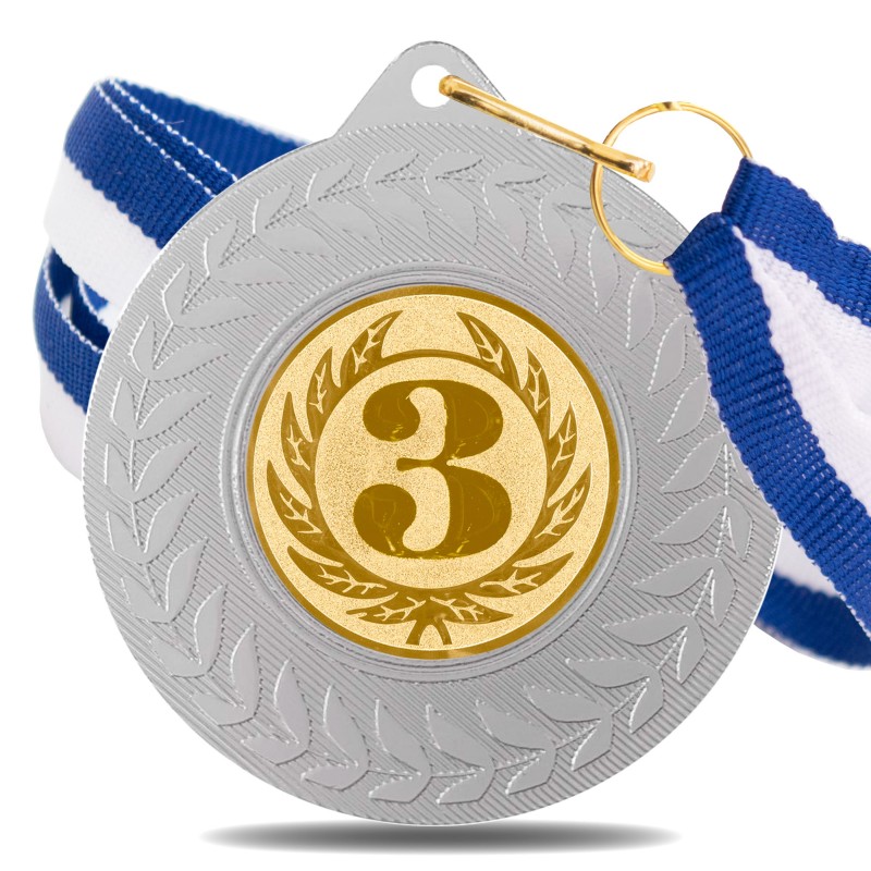 Medalla Nº 3 5980 Plata Ø50mm