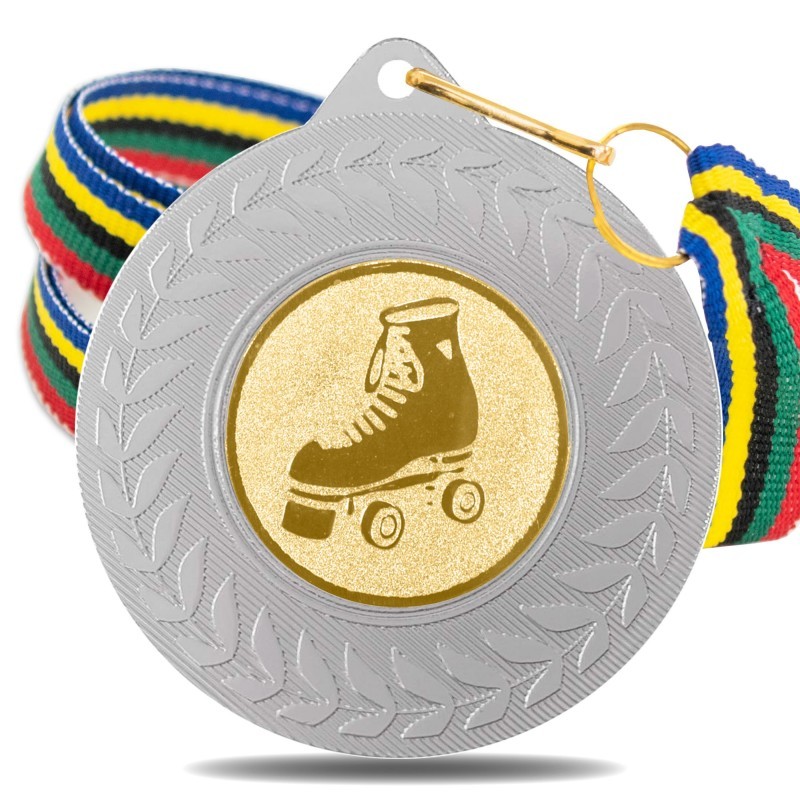 Medalla Patinaje 5980 Plata Ø50mm