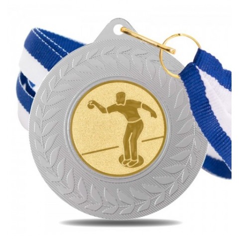 Medalla Petanca 5980 Plata Ø50mm