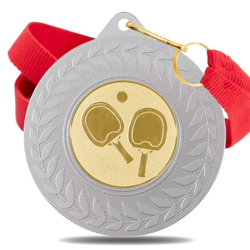 Medalla Tenis de Mesa 5980 Plata Ø50mm