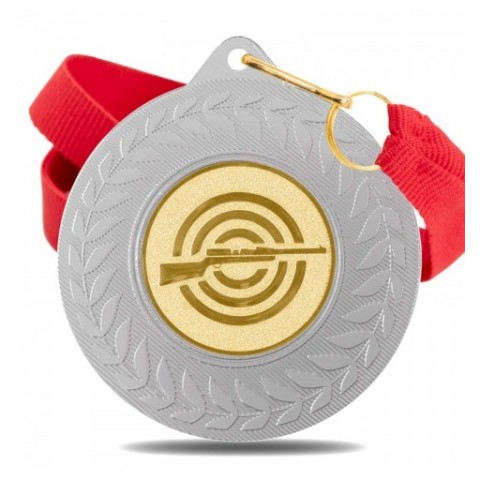 Medalla Tiro 5980 Plata Ø50mm