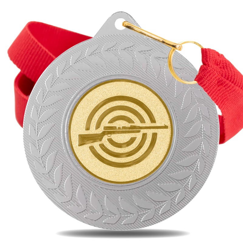 Medalla Tiro 5980 Plata Ø50mm