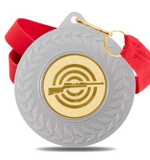 Medalla Tiro 5980 Plata Ø50mm