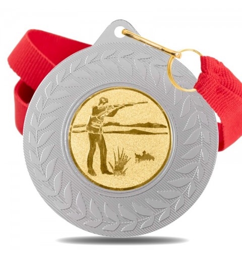 Medalla Tiro Carabina 5980 Plata Ø50mm
