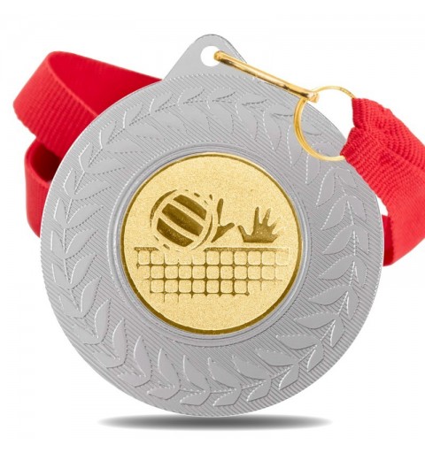 Medalla Voleibol 5980 Plata Ø50mm