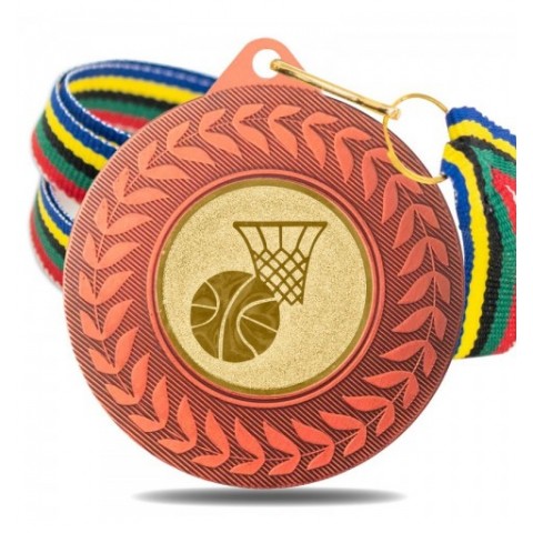 Medalla Baloncesto 5980 Bronce Ø50mm