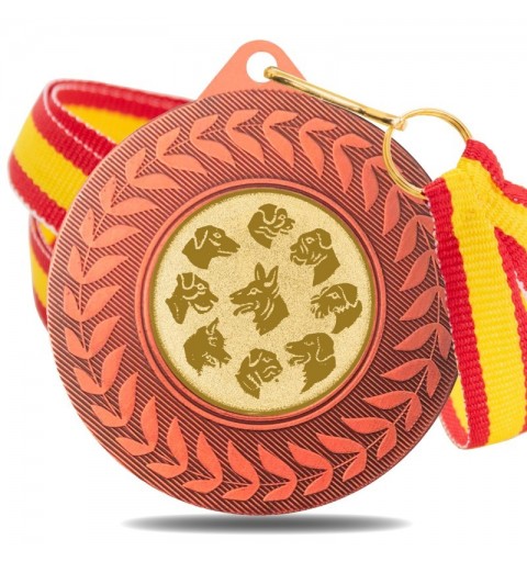 Medalla Canina 5980 Bronce Ø50mm