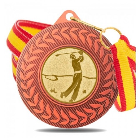 Medalla Golf 5980 Bronce Ø50mm