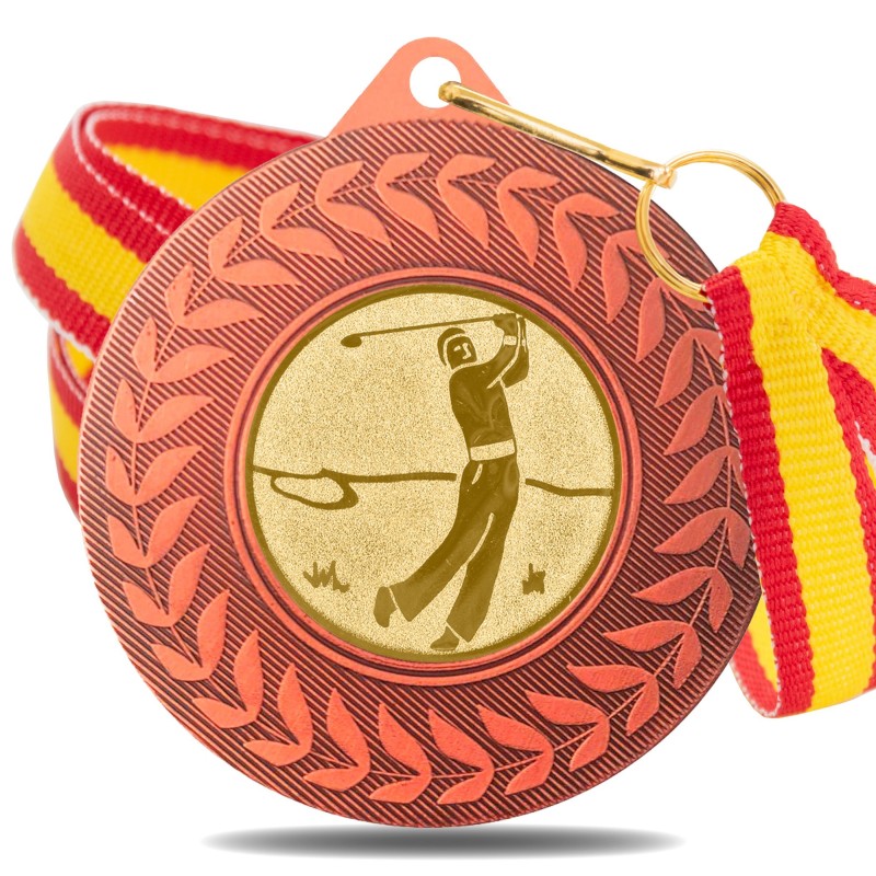 Medalla Golf 5980 Bronce Ø50mm