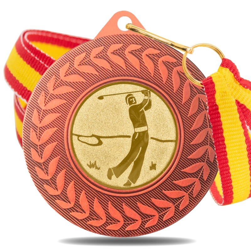 Medalla Golf 5980 Bronce Ø50mm