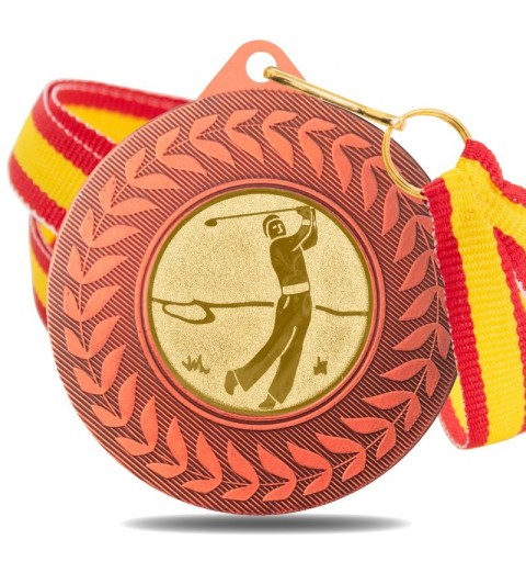 Medalla Golf 5980 Bronce Ø50mm
