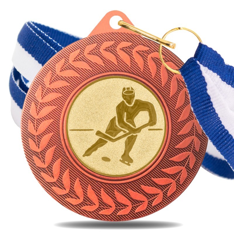 Medalla Hockey Hielo 5980 Bronce Ø50mm