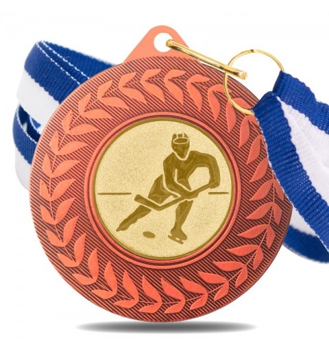 Medalla Hockey Hielo 5980 Bronce Ø50mm