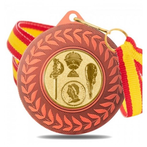 Medalla Naipes 5980 Bronce Ø50mm