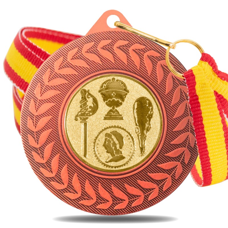 Medalla Naipes 5980 Bronce Ø50mm