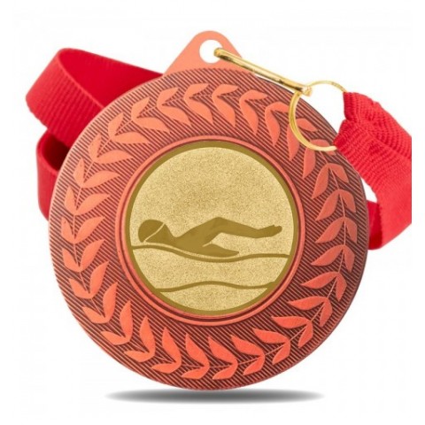 Medalla Natación 5980 Bronce Ø50mm