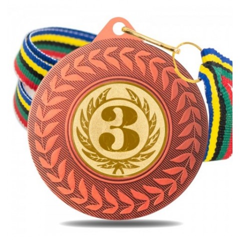 Medalla Nº 3 5980 Bronce Ø50mm
