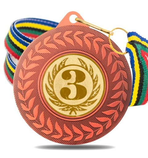 Medalla Nº 3 5980 Bronce Ø50mm